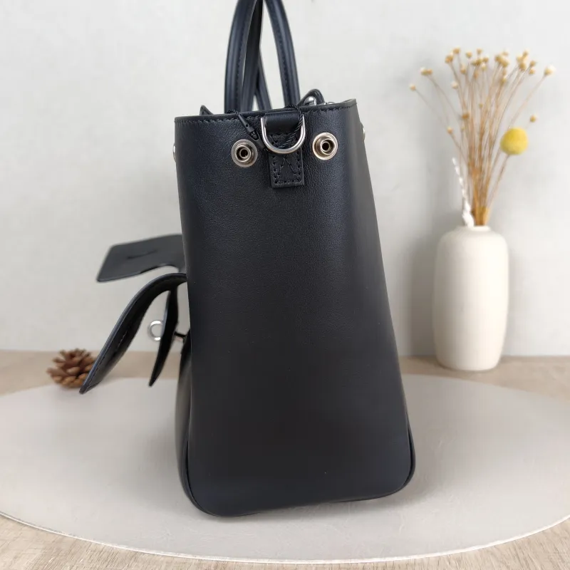 BALENCIAGA Top Handle Bag Bel air Black Calfskin Small 30 × 12 × 20.5 cm — detail view 1 of 12