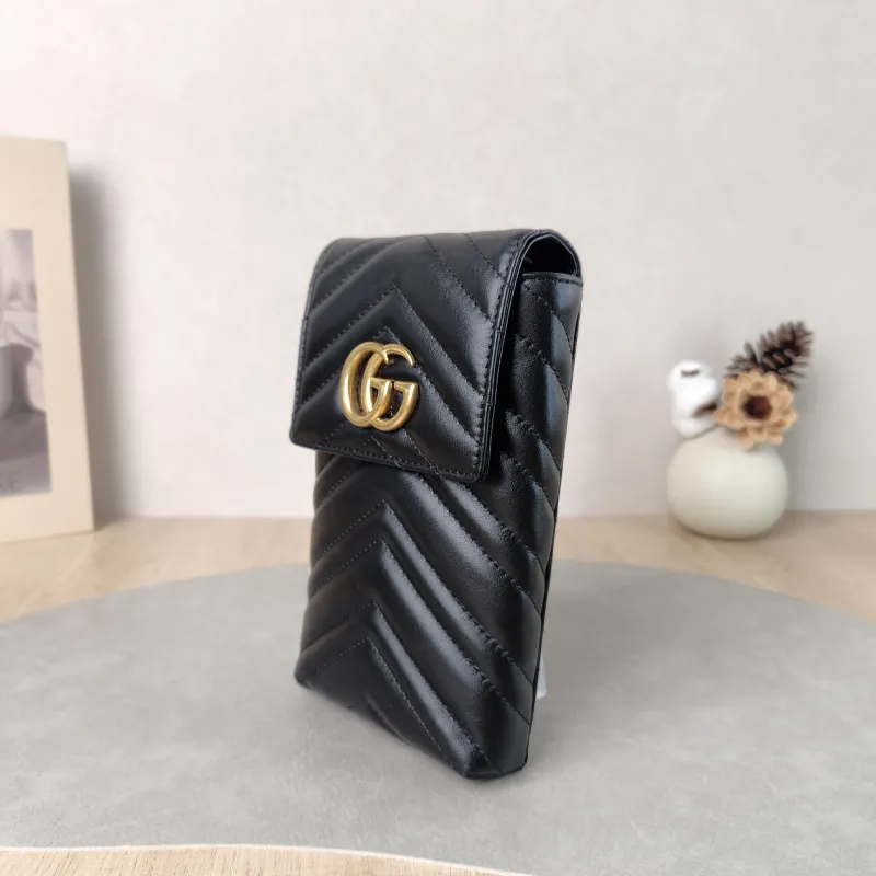 GUCCI Crossbody Bag Crossbody Bag Black Calfskin 10 × 3 × 19 cm — cover view 5 of 5