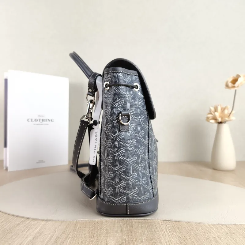 GOYARD Crossbody Bag ALPIN Backpack Grey PVC Mini 19 × 9.5 × 23 cm — detail view 9 of 10