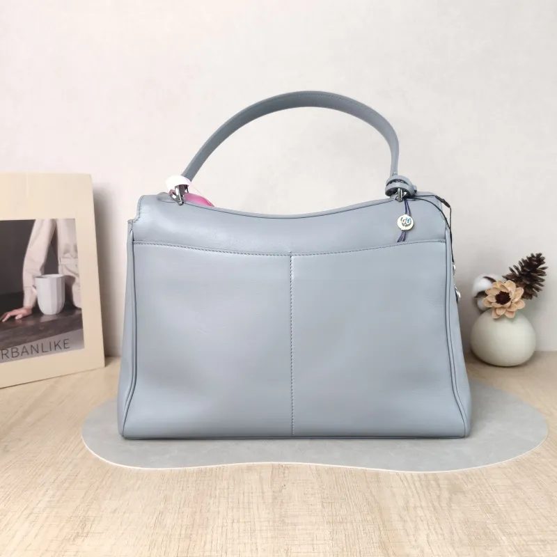 BALENCIAGA Crossbody Bag RODEO Blue Calfskin Medium 35 × 11 × 23.5 cm — cover view 4 of 6