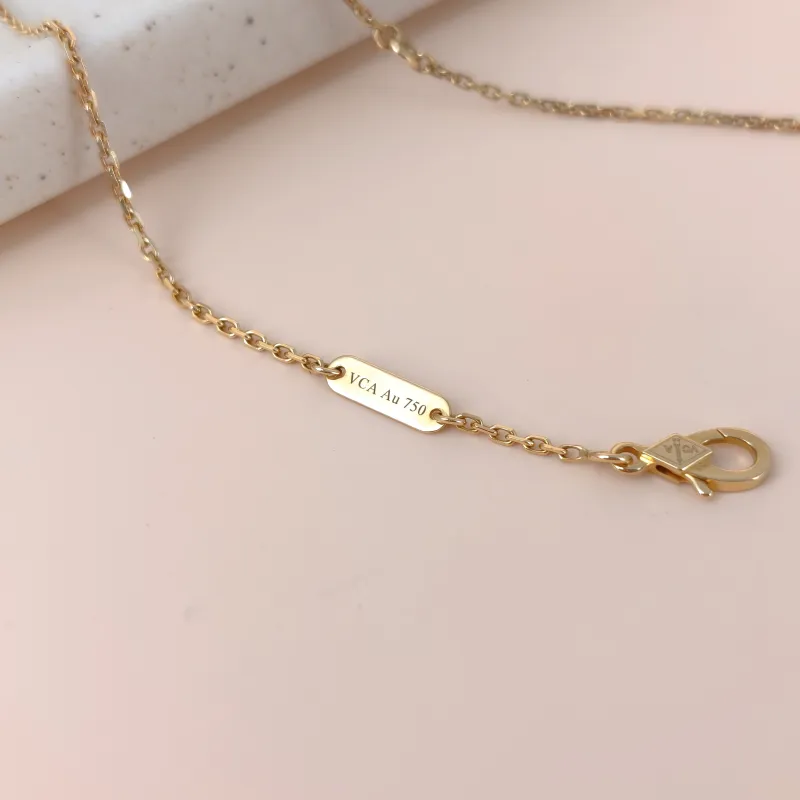 Van Cleef & Arpels Necklace Alhambra Alhambra Collection Necklace 18KY ellow Gold Vintage Small42cm — cover view 8 of 11