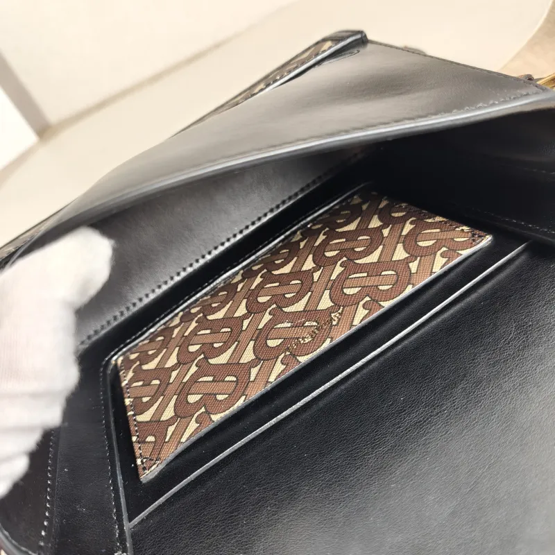 BURBERRY Shoulder Bag Shoulder Bag Brown Canvas One Size 19.5 × 7.5 × 16 cm — detail view 11 of 11