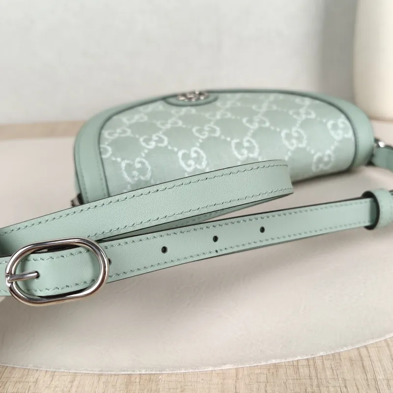 GUCCI Crossbody Bag Ophidia Green Mini 20 × 4 × 13.5 cm — detail view 6 of 11