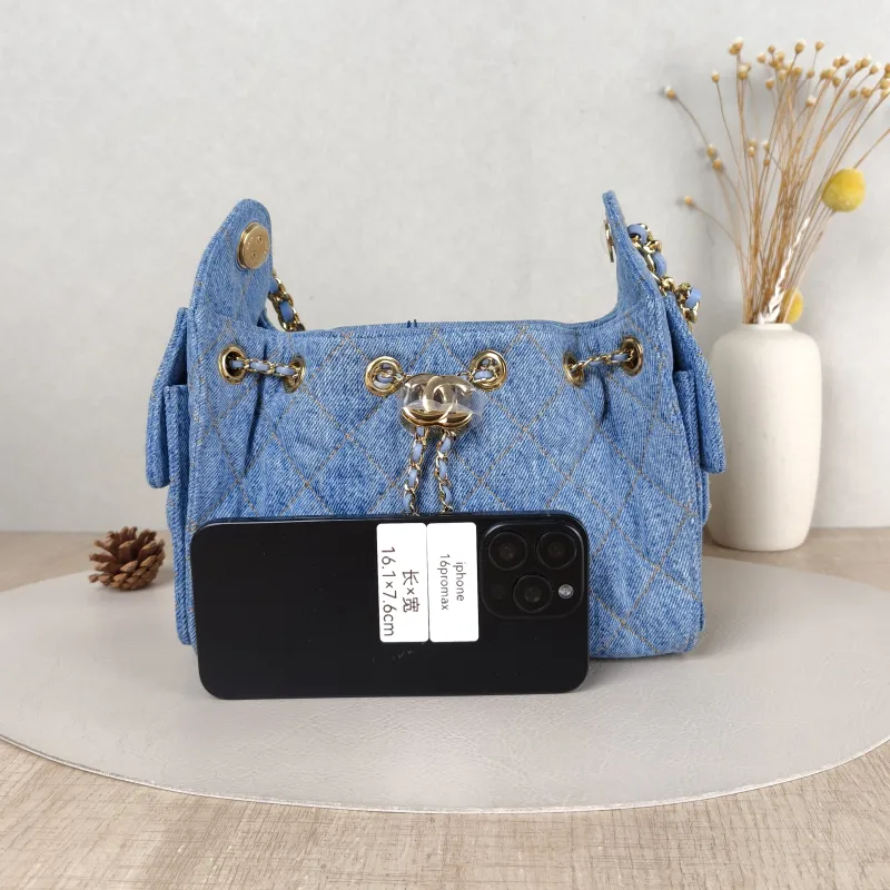 Chanel Crossbody Bag 25Bag Blue Mini 22 × 12.5 × 20 cm — cover view 5 of 6