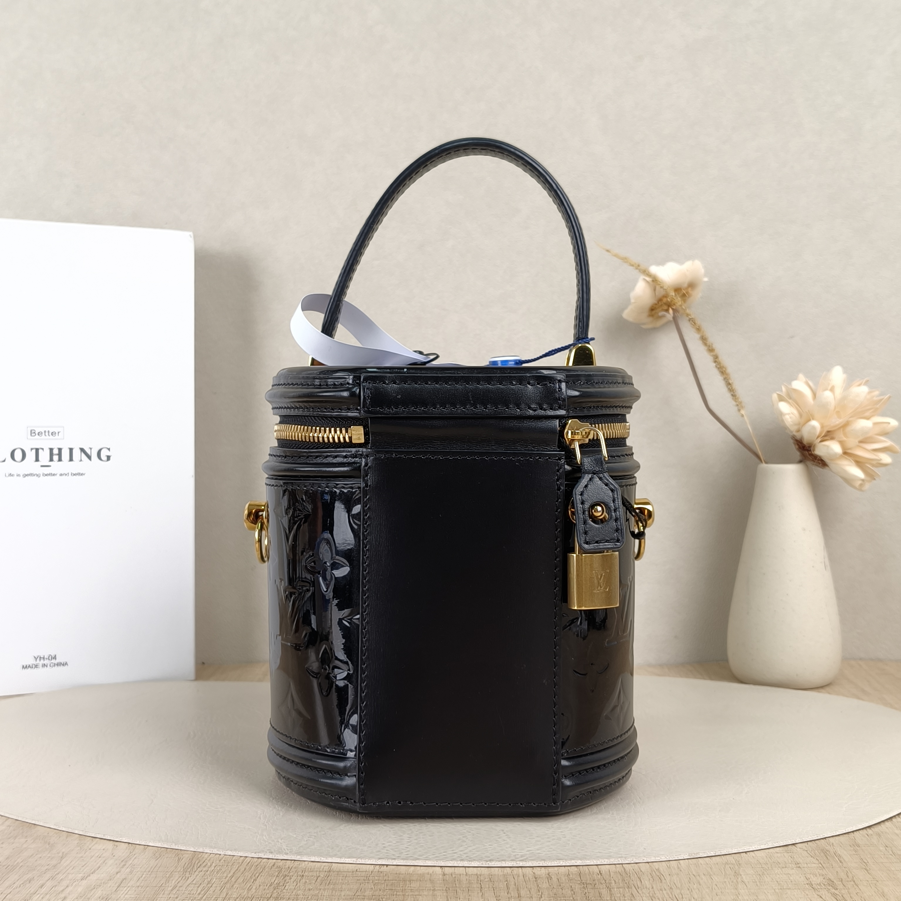 Louis Vuitton Crossbody Bag Cannes Black Patent Leathermini15 × 15 × 17 cm — cover view 5 of 8