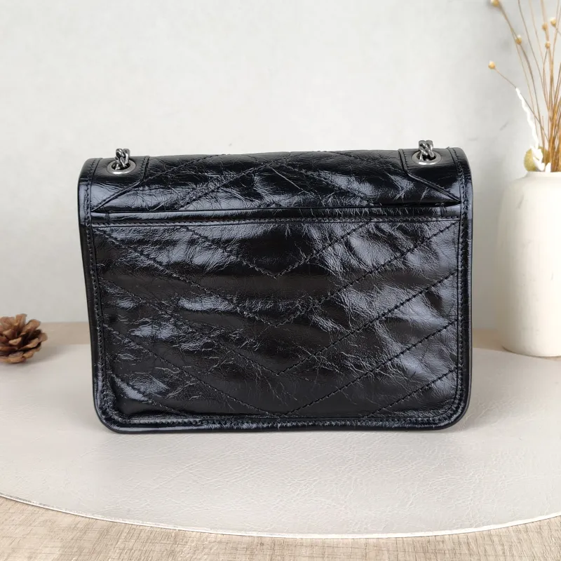 SAINT LAURENT Crossbody Bag Niki D Waxed Leather Calfskin Small21 × 7.5 × 16 cm — cover view 5 of 5