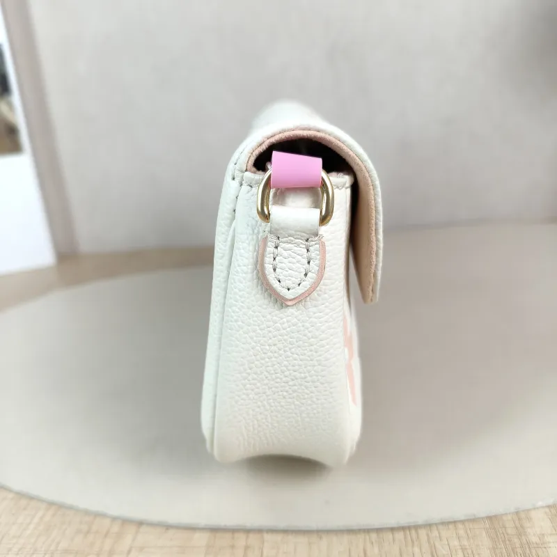 Louis Vuitton Crossbody Bag IVY White · Pink Empreinte Embossed Calfskin Small 23.5 × 4.3 × 12 cm — detail view 1 of 12