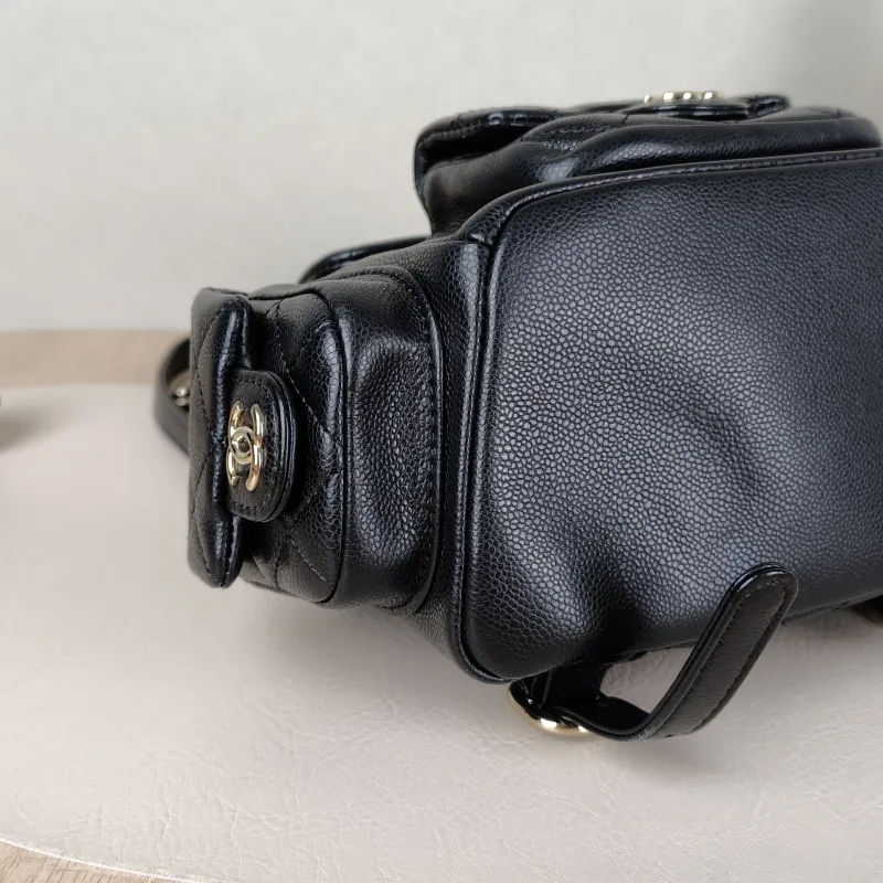 Chanel Backpackduma Black Calfskin Small18 × 9.5 × 19 cm — detail view 13 of 16