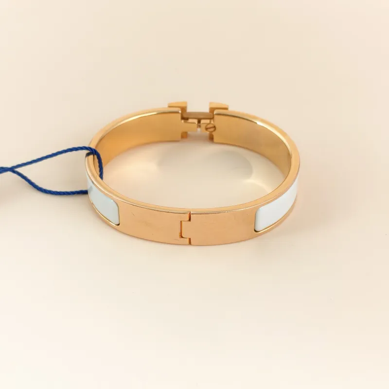 Hermès Bangle Clic HB angle White One Size15.9cm — cover view 6 of 7