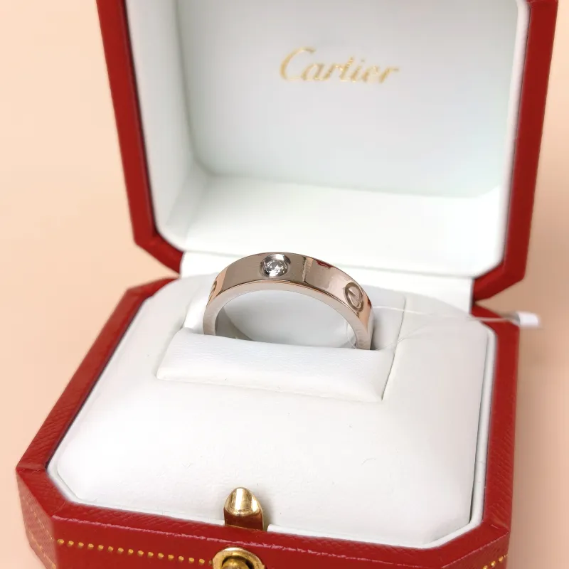 CARTIER Ring Love Collection White Gold Diamond18KW hite Gold Edition 63 — cover view 8 of 9