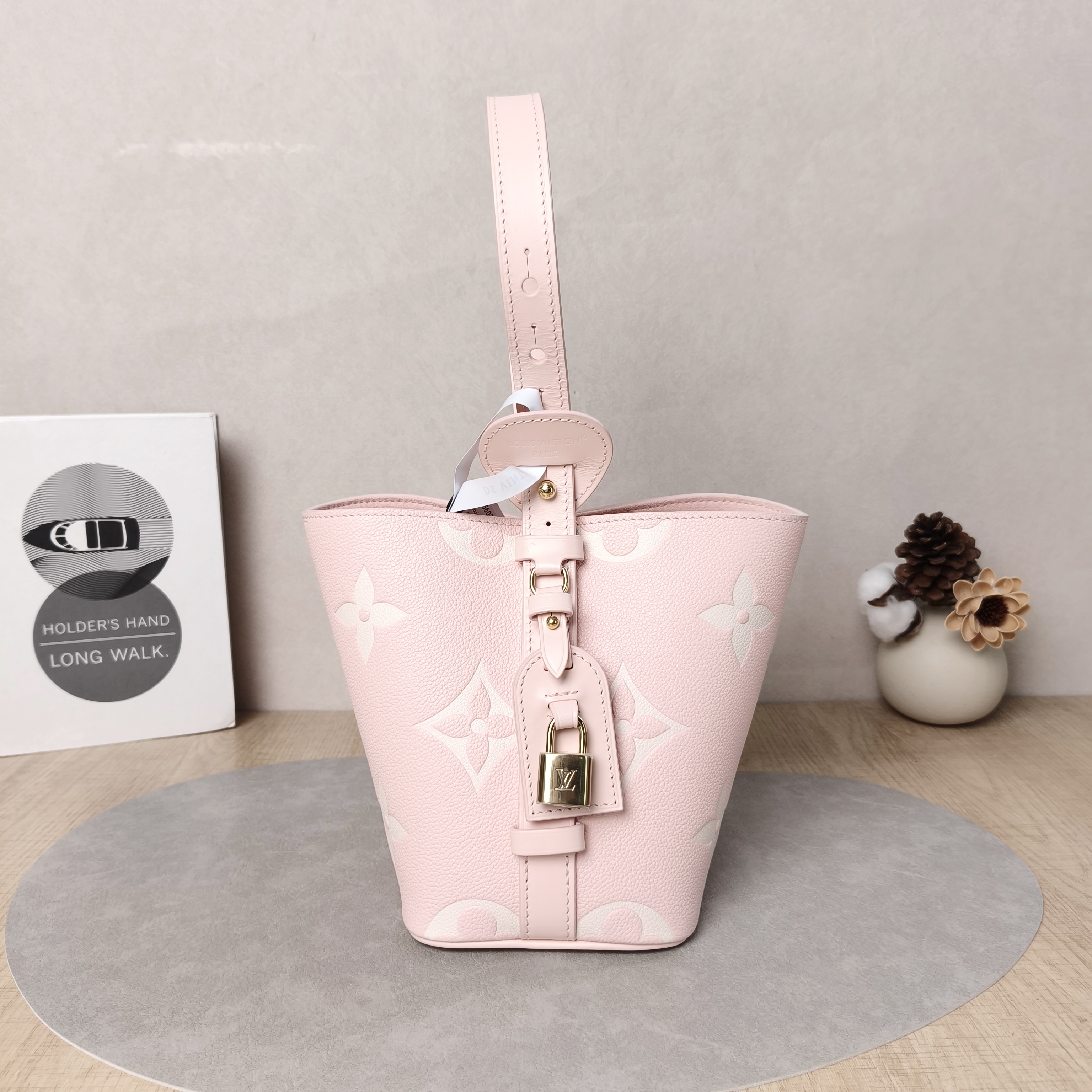Louis Vuitton Top Handle Bag ALL IN BB · White Empreinte Embossed Calfskin BB18 × 12 × 16 cm