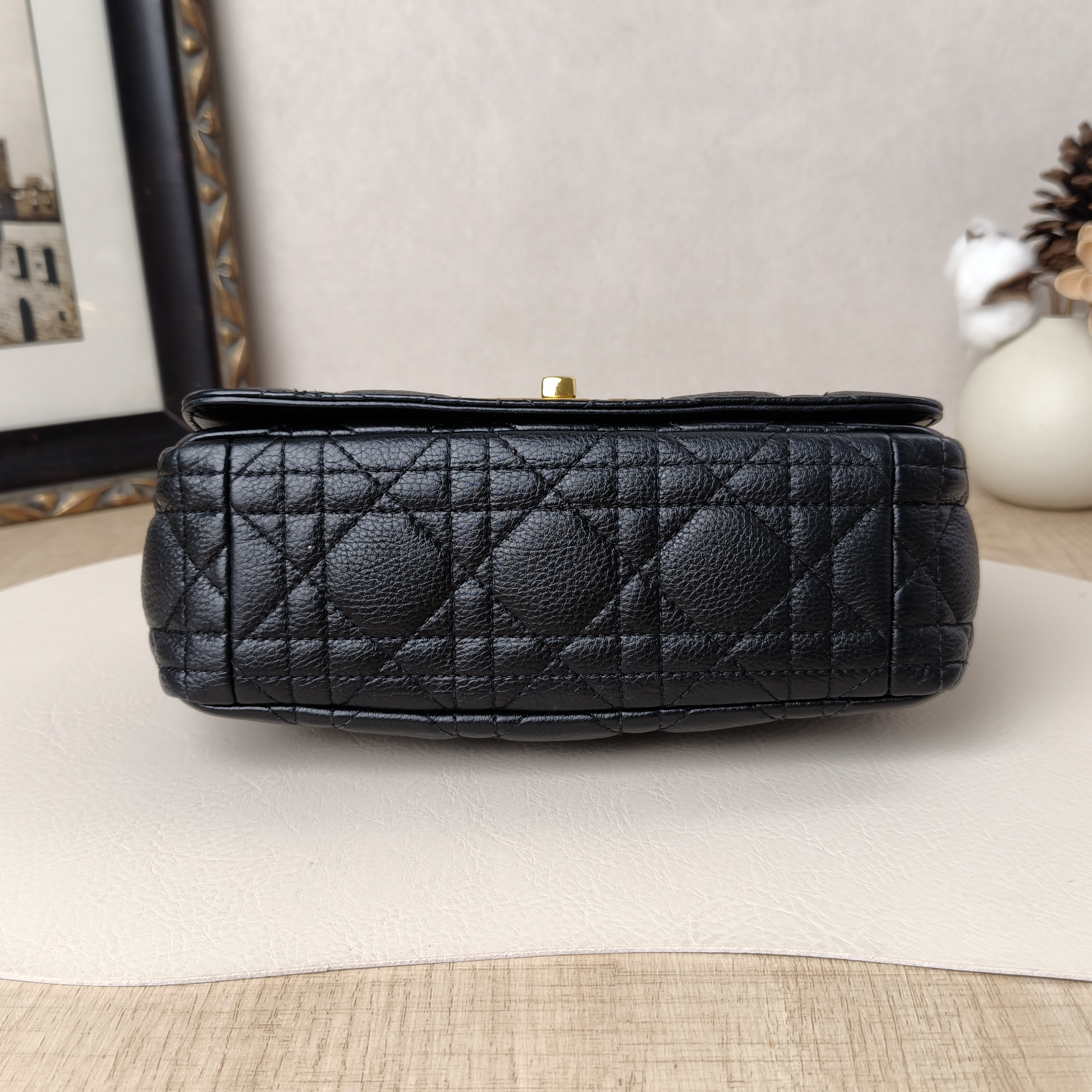 DIOR Crossbody Bag Caro Chain Bag Black CC alfskin Small20 × 7 × 13.5 cm — cover view 8 of 8