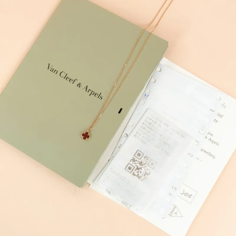 Van Cleef & Arpels Necklace Alhambra 18KR ose Gold Sweet Mini 0.95 × 0.95 × 39 cm — cover view 6 of 8