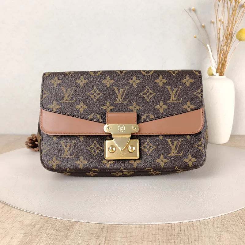 Louis Vuitton Crossbody Bag Marceau Chain Bag Caramel PVC · Calfskin One Size24.5 × 6.5 × 15 cm