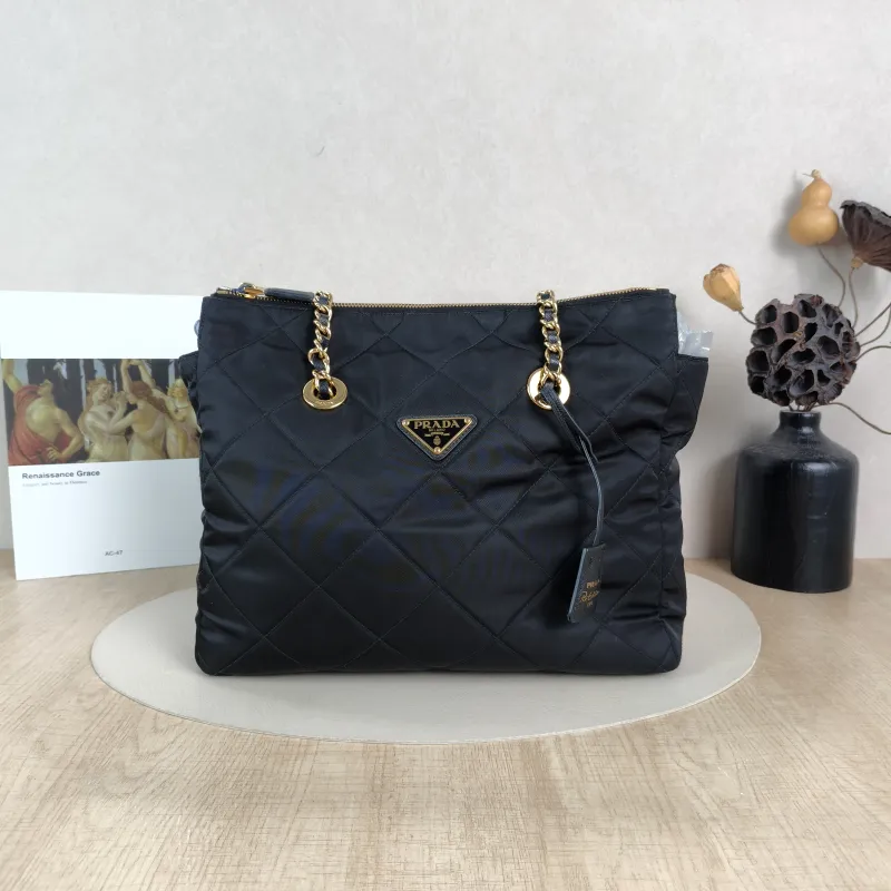 PRADA Shoulder Bag Re-Edition Black Nylon One Size31 × 7 × 26 cm