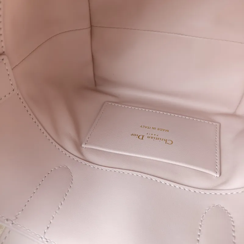 DIOR Top Handle Bag TOUJOURS Edition Pink Calfskin Mini 13 × 12 × 15 cm — detail view 13 of 13