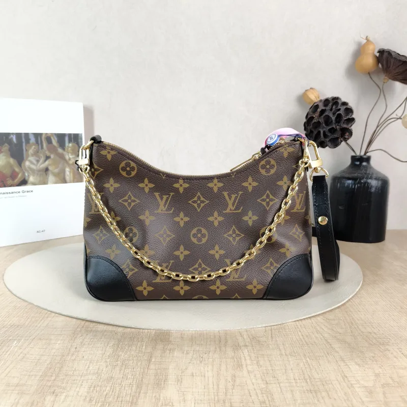 Louis Vuitton Crossbody Bag Boulogne PVC Small 26 × 9.5 × 16 cm