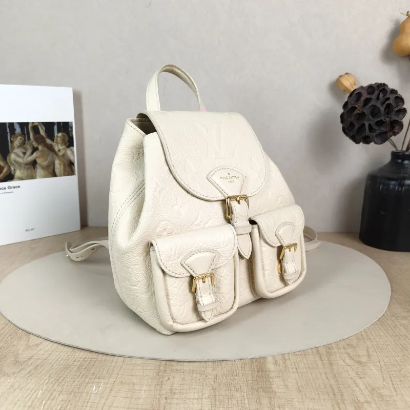 Louis Vuitton Backpack Backup Backpack White Calfskin One Size 20 × 14 × 22 cm — cover view 5 of 6
