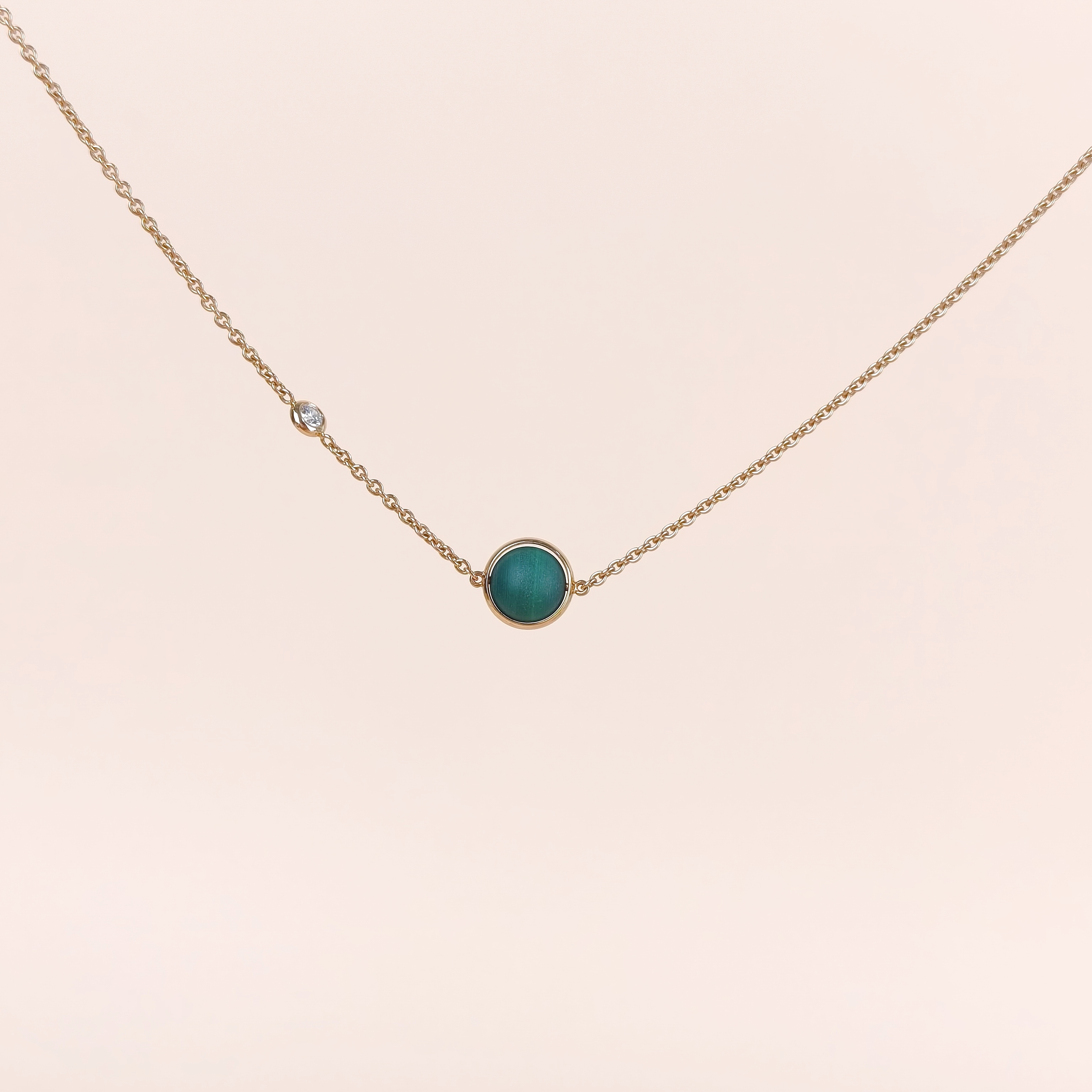 PIAGET Necklace Possession Green Diamond18KR ose Gold One Size37-40cm