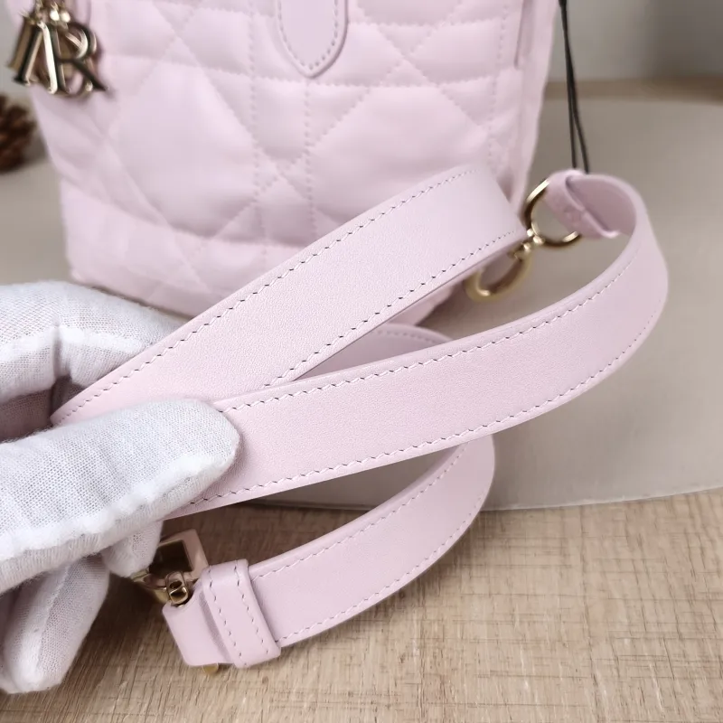 DIOR Top Handle Bag TOUJOURS Edition Pink Calfskin Mini 13 × 12 × 15 cm — detail view 12 of 12