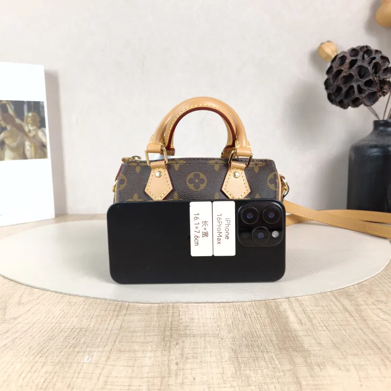 Louis Vuitton Crossbody Bag Speedy Nano Shoulder Strap PV Cnano16 × 7.5 × 10 cm — cover view 3 of 5