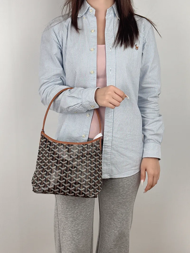 GOYARD Shoulder Bag Brown PVC Mini 29 × 11 × 18.5 cm — on-model view 2 of 2