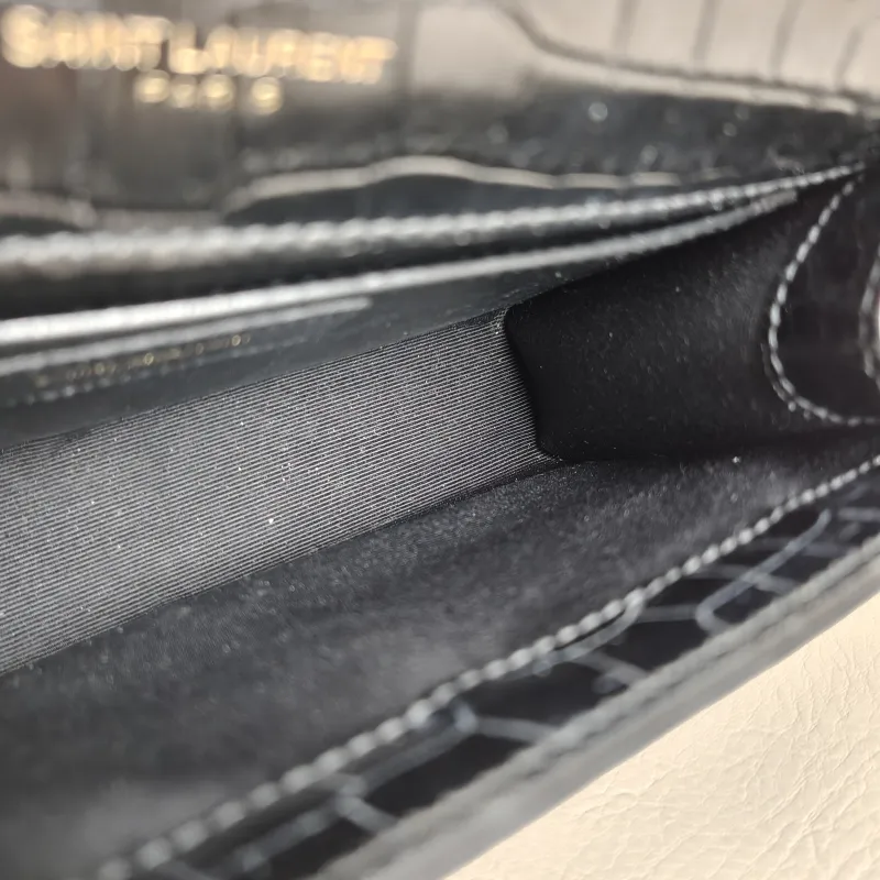 SAINT LAURENT Crossbody Bag KATE Edition Black Calfskin Small 20 × 5 × 12.5 cm — detail view 1 of 10