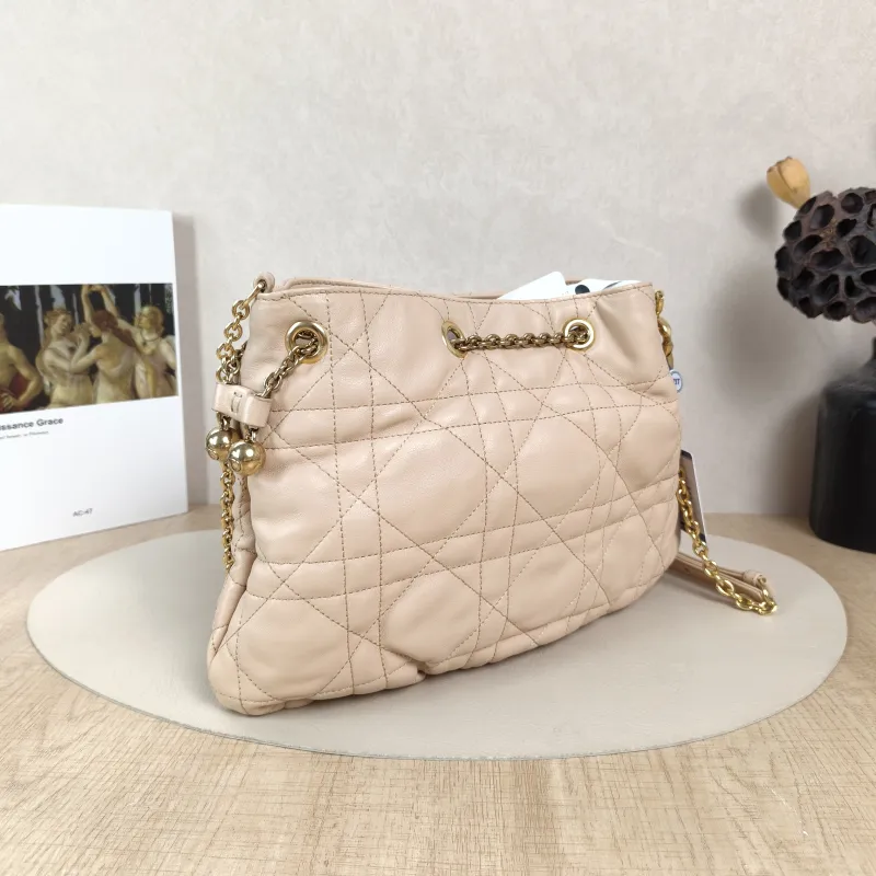 DIOR Shoulder Bag Ammi Beige Lambskin Medium31 × 13 × 18 cm — cover view 4 of 5