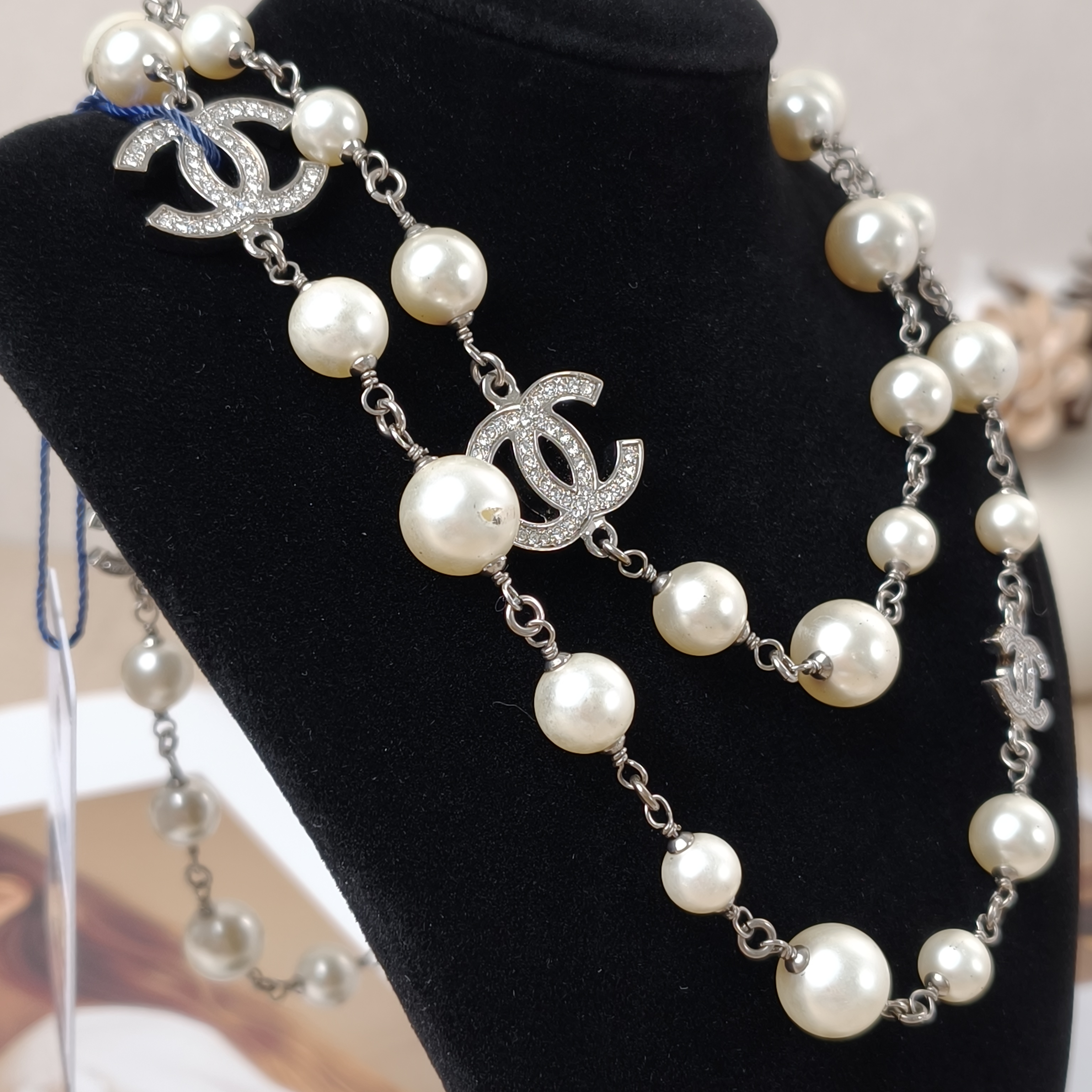 Chanel Necklace Necklace Silver One Size102cm One Size — cover view 8 of 10