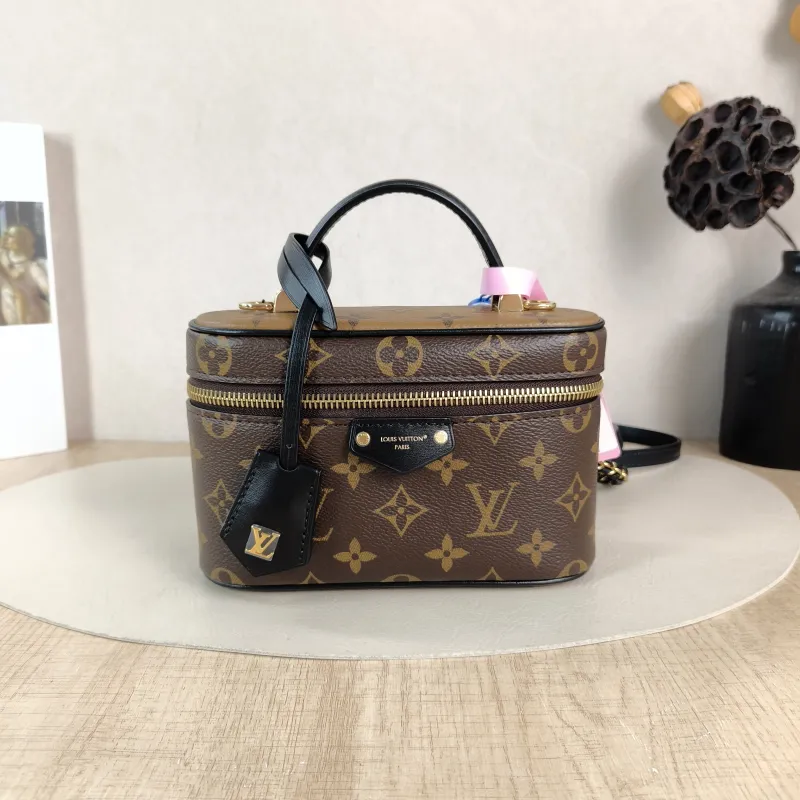 Louis Vuitton Shoulder Bag VANITY Cosmetic Bag Monogram PVC Small 19 × 11 × 13 cm