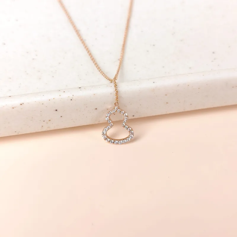 Qeelin Necklace Wulu Collection Necklace Rose Gold Diamond18KR ose Gold One Size 39cm — cover view 2 of 8