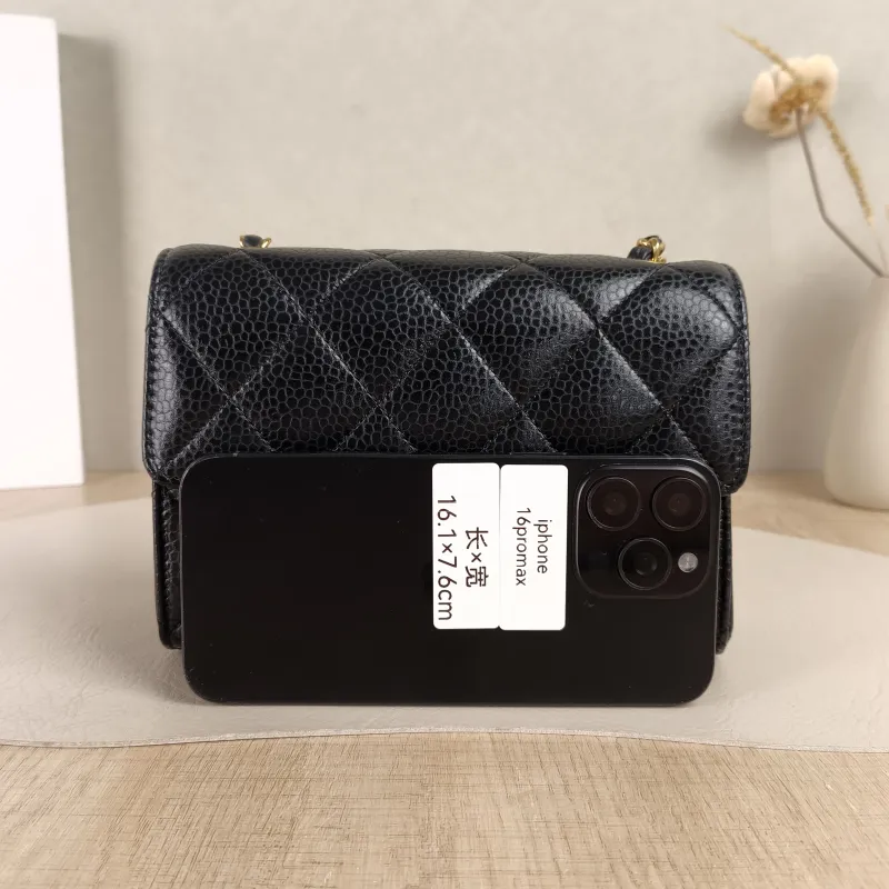 Chanel Crossbody Bag26c Crossbody Bag Black Grained Calfskinmini19 × 7 × 13 cm — cover view 6 of 6