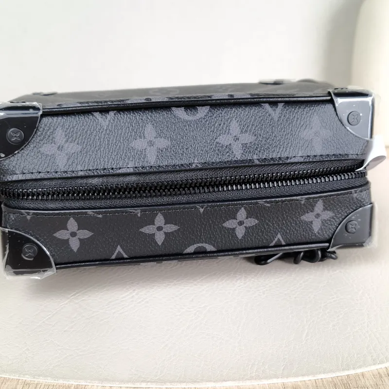 Louis Vuitton Crossbody Bag SOFT TRUNK Box Eclipse PVC Mini 18.5 × 8 × 13 cm — detail view 6 of 12
