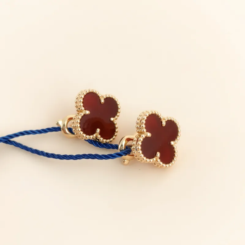 Van Cleef & Arpels Jewelry VANCLEEFARPELS · Alhambra Alhambra Collection Earrings 18KY ellow Gold Vintage Small — cover view 4 of 5