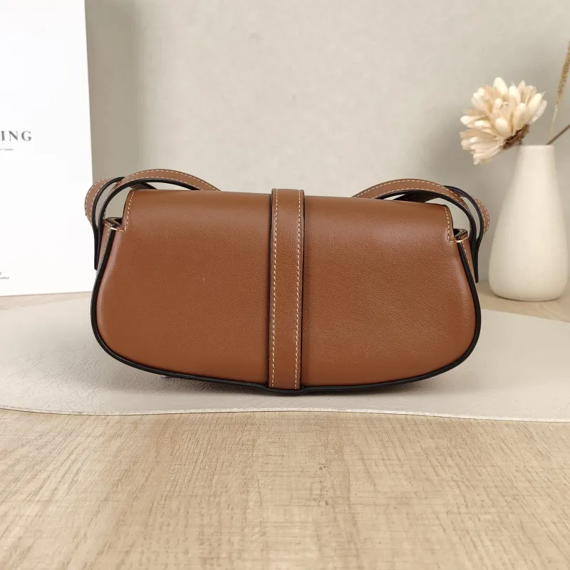 CELINE Crossbody Bag TABOU Brown Calfskinmini18 × 5 × 8 cm — cover view 3 of 5