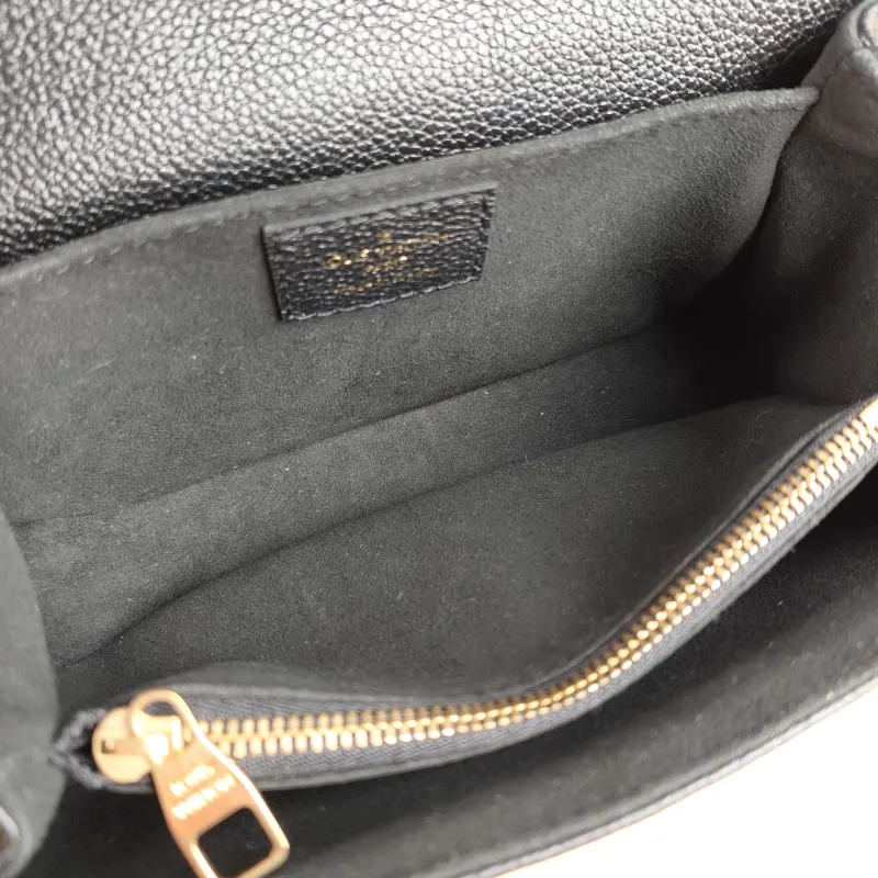 Louis Vuitton Crossbody Bag Pochette Métis East West Black Empreinte Embossed Calfskin Small 21.5 × 6 × 13.5 cm — detail view 12 of 15