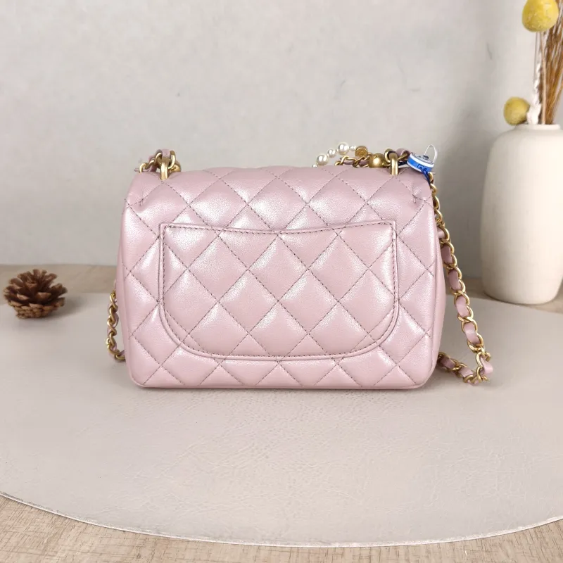 Chanel Crossbody Bag24p Pearl Pink Lambskinmini17 × 5 × 13 cm — cover view 2 of 5