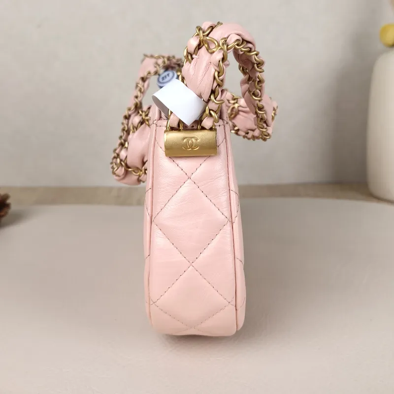 Chanel Shoulder Bag 23k hobo 19 Pink Lambskin 20 × 4.5 × 13 cm — detail view 13 of 13