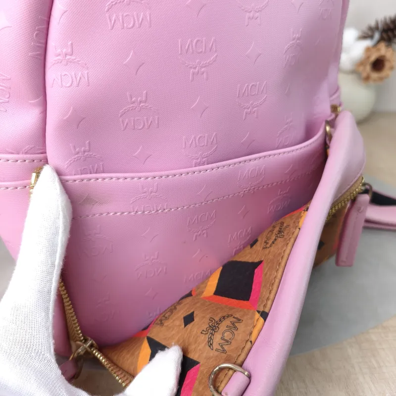 MCM Backpack Backpack Pink PVC One Size21 × 10 × 26 cm — detail view 4 of 13