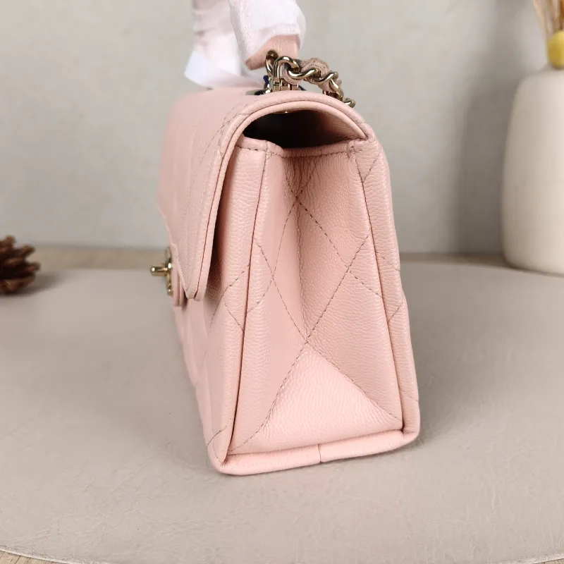 Chanel Crossbody Bag Top Handle Crossbody Bag Box Pink Calfskin One Size 19 × 8 × 12 cm — detail view 11 of 11
