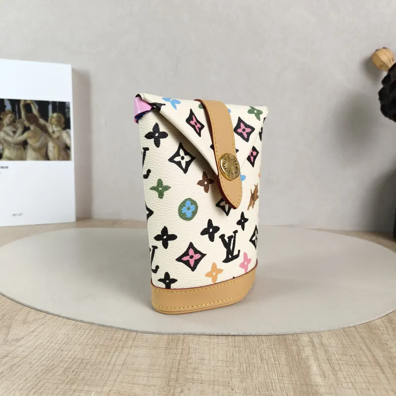 Louis Vuitton Crossbody Bag ENVELOPE POUCH Yellow PVC Mini 12.5 × 8.5 × 18 cm — cover view 2 of 6