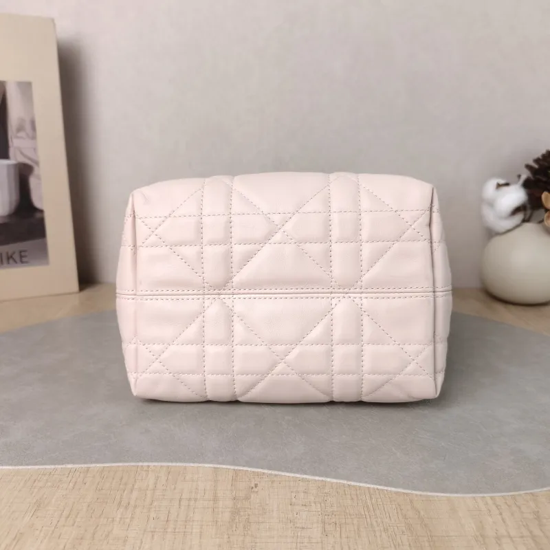 DIOR Top Handle Bag TOUJOURS Edition Pink Calfskin Small 18.5 × 12 × 18.5 cm — cover view 4 of 5