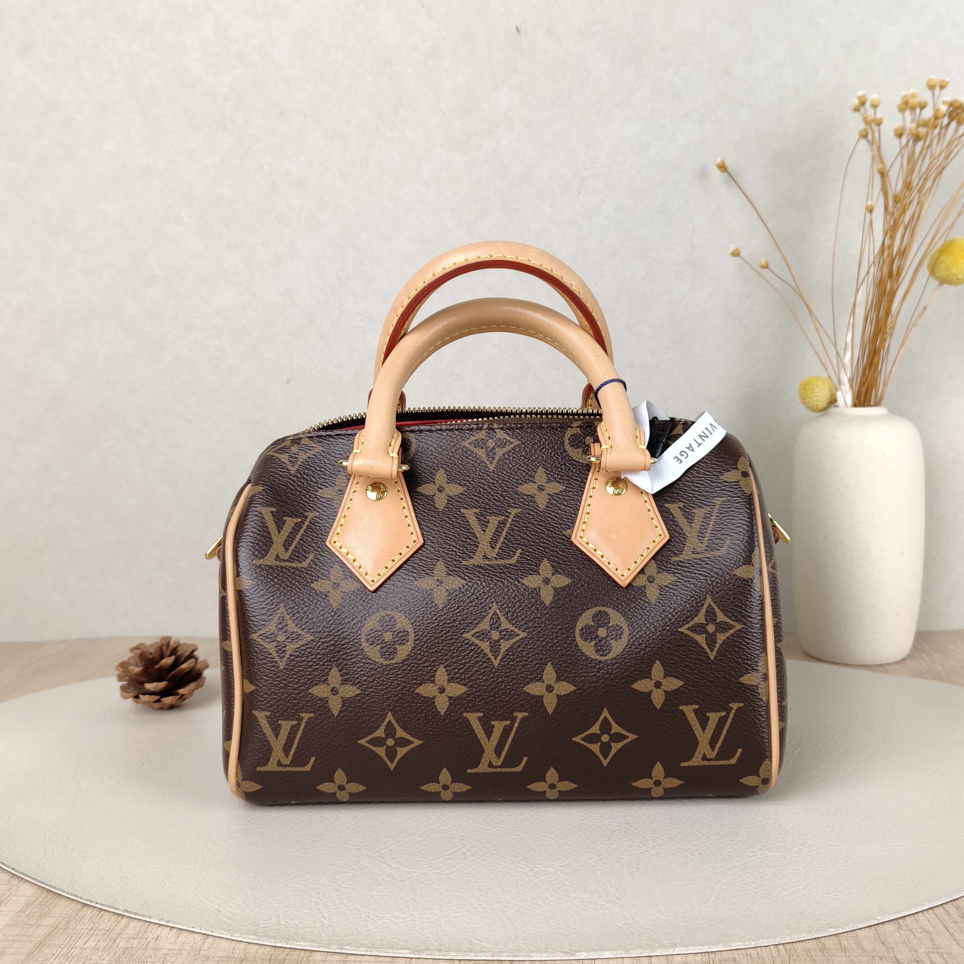 Louis Vuitton Crossbody Bag Speedy20 Shoulder Strap PVC Small20.5 × 12 × 13.5 cm