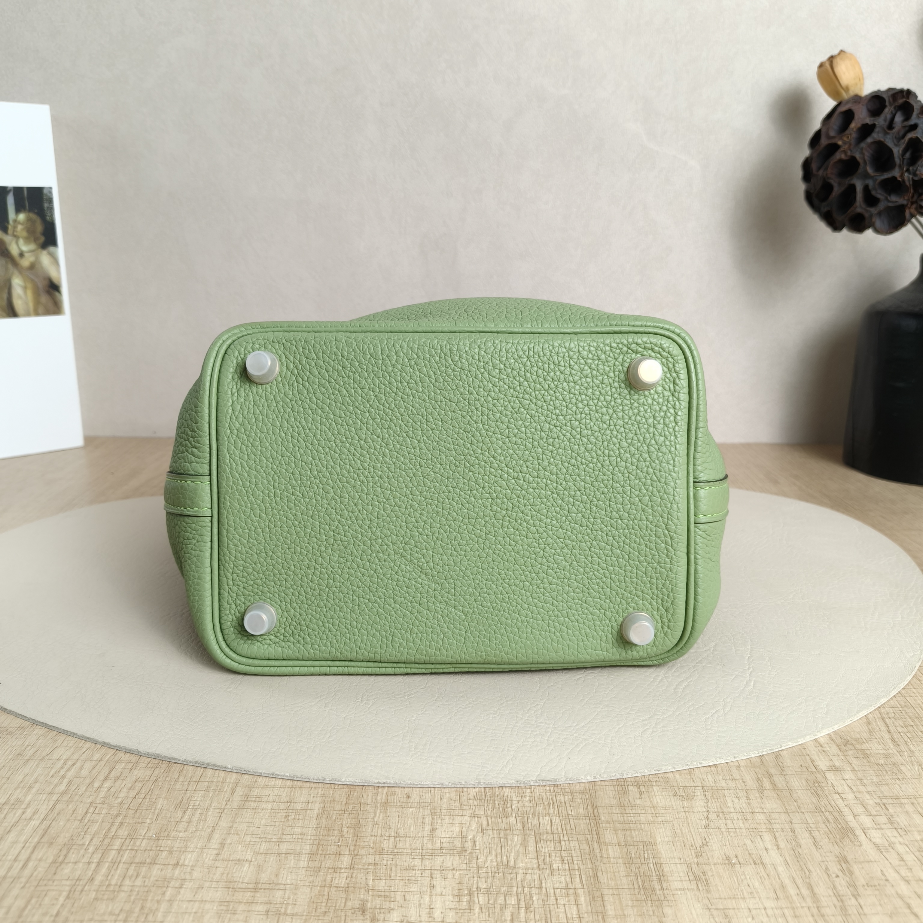 Hermès Top Handle Bag Picotin Lock 18 183I Taurillon Clemence TC Calfskin Small18 × 13 × 18 cm — cover view 3 of 5