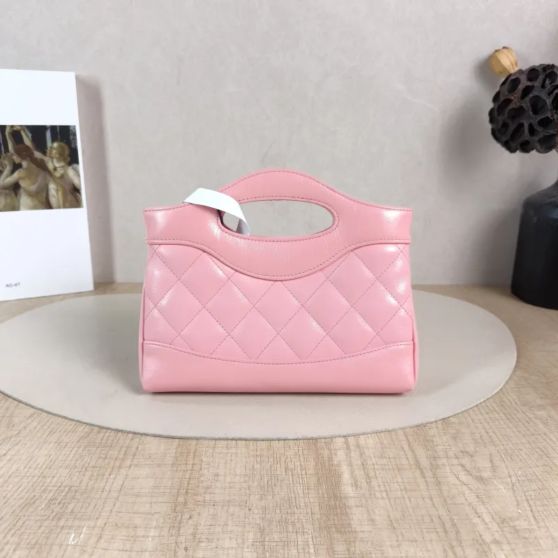 Chanel Crossbody Bag 31Bag Pink Waxed Leather nano 20.5 × 3.5 × 17 cm — cover view 4 of 6