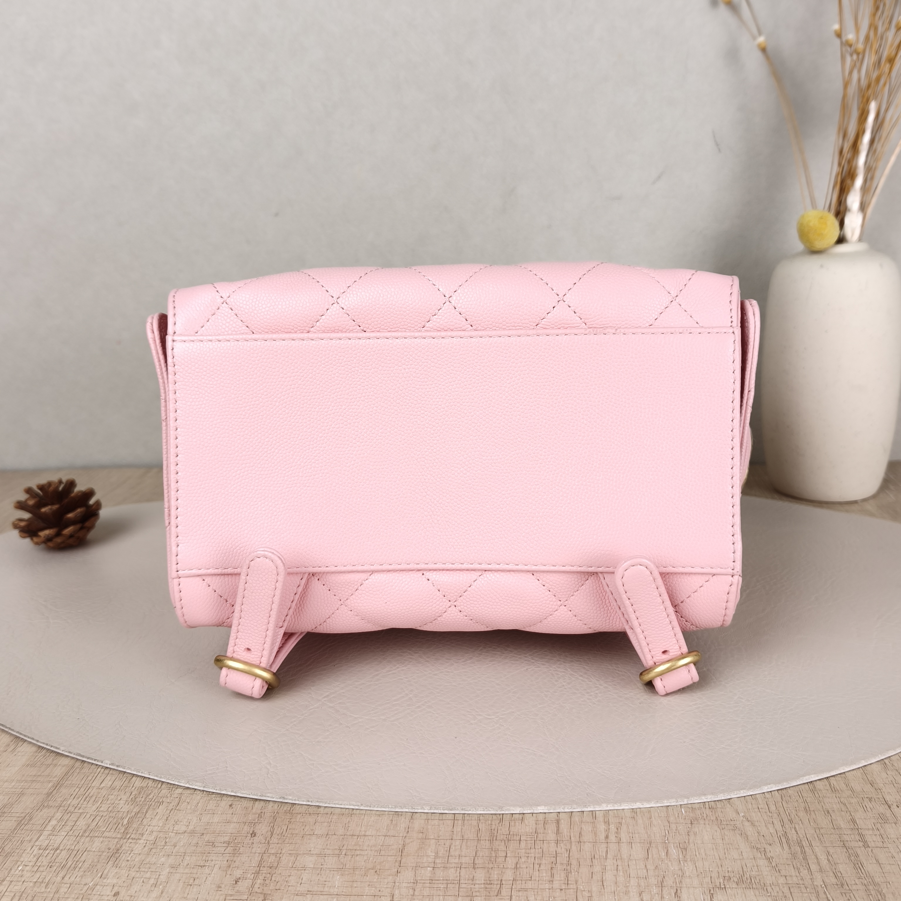 Chanel Backpack25bag Backpack Pink Grained Calfskin Medium23 × 14 × 23 cm — cover view 2 of 5