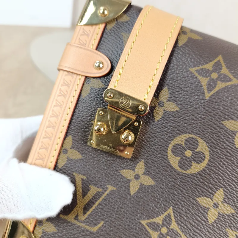 Louis Vuitton Crossbody Bag Side Trunk Box Monogram PVC Medium 23.5 × 8.5 × 16 cm — detail view 10 of 13
