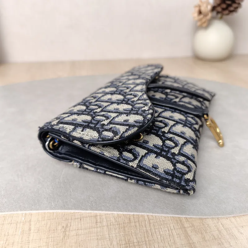 DIOR Crossbody Bag woc Blue Canvas Small 19 × 3 × 11.5 cm — detail view 8 of 10