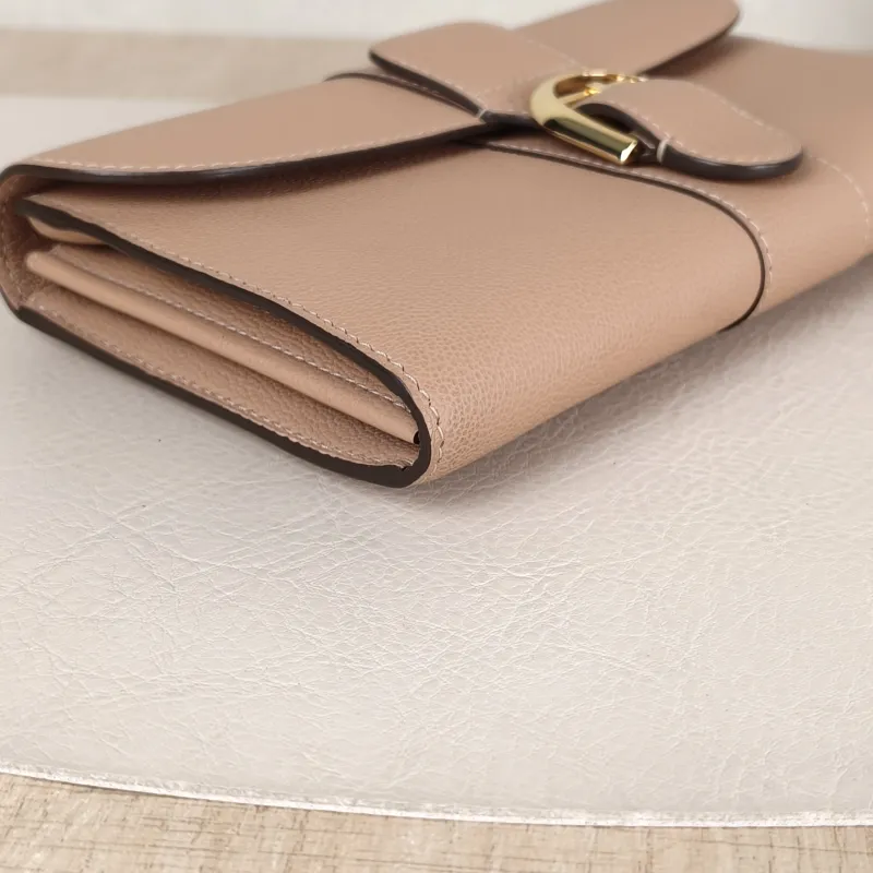 DELVAUX Crossbody Bag Brillant Long Wallet Chain woc Brown Calfskin Mini 21 × 3 × 12 cm — detail view 2 of 10