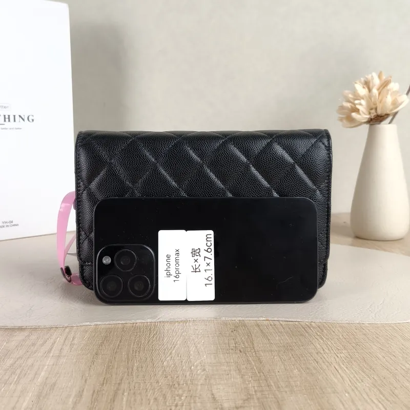 Chanel Crossbody Bag cf woc Black Calfskin One Size 19.2 × 3.5 × 12.3 cm — cover view 5 of 5